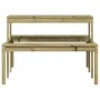 Impregnated pine wood picnic table 110x134x75 cm by , Garden tables - Ref: Foro24-832561, Price: 102,26 €, Discount: %