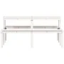 Solid white pine wood picnic table 160x134x75 cm by , Garden tables - Ref: Foro24-832563, Price: 145,48 €, Discount: %