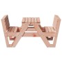 Douglas solid wood children's picnic table 88x122x58 cm by , Garden tables - Ref: Foro24-832604, Price: 131,96 €, Discount: %
