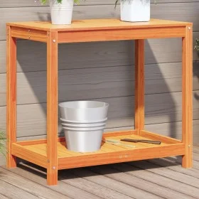 Planting table and shelf solid wood brown 82.5x50x75 cm by , Pot stands - Ref: Foro24-844631, Price: 63,23 €, Discount: %