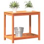 Pflanztisch und Regal aus massivem braunem Holz 82,5x50x75 cm von , Topfständer - Ref: Foro24-844631, Preis: 63,96 €, Rabatt: %