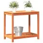 Planting table and shelf solid wood brown 82.5x50x75 cm by , Pot stands - Ref: Foro24-844631, Price: 63,23 €, Discount: %