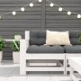 Garden sofa with armrest white pine wood side table by , Outdoor sofas - Ref: Foro24-844879, Price: 74,17 €, Discount: %