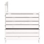 Garden sofa with armrest white pine wood side table by , Outdoor sofas - Ref: Foro24-844879, Price: 74,17 €, Discount: %