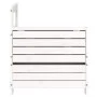 Garden sofa with armrest white pine wood side table by , Outdoor sofas - Ref: Foro24-844879, Price: 73,29 €, Discount: %