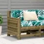 Sofá de jardín con reposabrazos madera impregnada 69x62x70,5cm de , Sofás de exterior - Ref: Foro24-844887, Precio: 63,38 €, ...