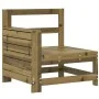 Sofá de jardín con reposabrazos madera impregnada 69x62x70,5cm de , Sofás de exterior - Ref: Foro24-844887, Precio: 63,38 €, ...