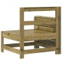 Gartensofa mit Armlehnen aus imprägniertem Holz, 69 x 62 x 70,5 cm von , Outdoor-Sofas - Ref: Foro24-844887, Preis: 63,97 €, ...