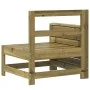 Sofá de jardín con reposabrazos madera impregnada 69x62x70,5cm de , Sofás de exterior - Ref: Foro24-844887, Precio: 63,38 €, ...
