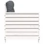 Garden sofa with armrests and cushion in solid white pine wood by , Outdoor sofas - Ref: Foro24-844921, Price: 96,49 €, Disco...