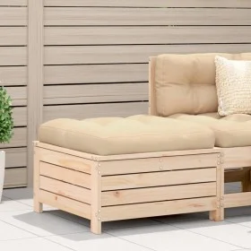 Gartenhocker aus massivem Kiefernholz 62x63,5x32 cm von , Outdoor-Sofas - Ref: Foro24-844898, Preis: 58,25 €, Rabatt: %