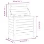 Douglas solid wood garden stool 62x31.5x52 cm by , Outdoor sofas - Ref: Foro24-844891, Price: 59,77 €, Discount: %