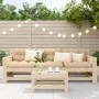 Garden stool solid pine wood 62x30x32 cm by , Outdoor sofas - Ref: Foro24-844893, Price: 32,25 €, Discount: %
