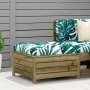 Gartenhocker aus imprägniertem Kiefernholz 62x63,5x32 cm von , Outdoor-Sofas - Ref: Foro24-844902, Preis: 76,08 €, Rabatt: %