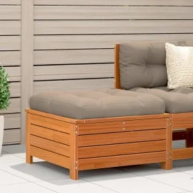 Gartenhocker aus wachsbraunem Kiefernholz 62x63,5x32 cm von , Outdoor-Sofas - Ref: Foro24-844900, Preis: 69,12 €, Rabatt: %
