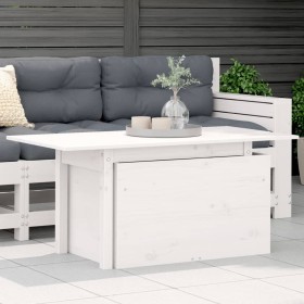 Gartentisch aus massivem weißem Kiefernholz 100x50x75 cm von , Gartentische - Ref: Foro24-844909, Preis: 70,72 €, Rabatt: %
