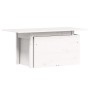 Gartentisch aus massivem weißem Kiefernholz 100x50x75 cm von , Gartentische - Ref: Foro24-844909, Preis: 70,72 €, Rabatt: %