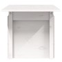 Mesa de jardín madera maciza de pino blanca 100x50x75 cm de , Mesas de jardín - Ref: Foro24-844909, Precio: 70,69 €