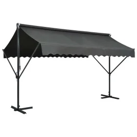 Anthracite gray free-standing awning 400x300 cm by vidaXL, Umbrellas - Ref: Foro24-145886, Price: 313,00 €, Discount: %