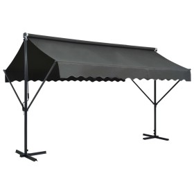Anthrazitgraue freistehende Markise 400x300 cm von vidaXL, Sonnenschirme - Ref: Foro24-145886, Preis: 433,66 €, Rabatt: %