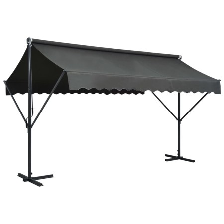 Anthracite gray free-standing awning 400x300 cm by vidaXL, Umbrellas - Ref: Foro24-145886, Price: 434,60 €, Discount: %