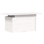 Gartentisch aus massivem weißem Kiefernholz 100x50x75 cm von , Gartentische - Ref: Foro24-844909, Preis: 70,72 €, Rabatt: %