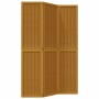 3-teilige Trennwand aus massivem braunem Paulownia-Holz von , Raumteiler - Ref: Foro24-358814, Preis: 92,53 €, Rabatt: %