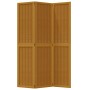 3-teilige Trennwand aus massivem braunem Paulownia-Holz von , Raumteiler - Ref: Foro24-358814, Preis: 92,53 €, Rabatt: %