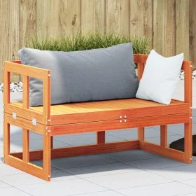 Extendable garden sofa bench solid brown pine wood by , garden benches - Ref: Foro24-844659, Price: 137,66 €, Discount: %