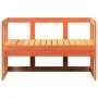 Banco sofá de jardín extensible madera maciza de pino marrón de , Bancos de jardín - Ref: Foro24-844659, Precio: 137,66 €, De...