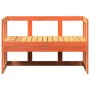 Extendable garden sofa bench solid brown pine wood by , garden benches - Ref: Foro24-844659, Price: 139,14 €, Discount: %