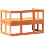 Banco sofá de jardín extensible madera maciza de pino marrón de , Bancos de jardín - Ref: Foro24-844659, Precio: 137,66 €, De...