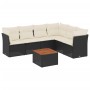 7-piece garden dining set and black synthetic rattan cushions by , Garden sets - Ref: Foro24-3255986, Price: 412,74 €, Discou...