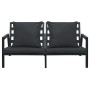 Muebles de jardín 5 pzas y cojines de aluminio gris oscuro de vidaXL, Conjuntos de jardín - Ref: Foro24-47817, Precio: 1,00 €