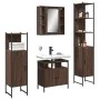 Badezimmermöbel-Set, 4-teilig, Eichenbraun-Sperrholz von , Badezimmermöbel - Ref: Foro24-3214769, Preis: 262,50 €, Rabatt: %