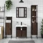 Set de muebles de baño 4 pzas madera contrachapada marrón roble de , Muebles de baño - Ref: Foro24-3214769, Precio: 262,18 €,...