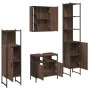 Badezimmermöbel-Set, 4-teilig, Eichenbraun-Sperrholz von , Badezimmermöbel - Ref: Foro24-3214769, Preis: 262,50 €, Rabatt: %