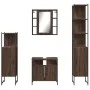 Badezimmermöbel-Set, 4-teilig, Eichenbraun-Sperrholz von , Badezimmermöbel - Ref: Foro24-3214769, Preis: 262,50 €, Rabatt: %