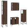 Badezimmermöbel-Set, 4-teilig, Eichenbraun-Sperrholz von , Badezimmermöbel - Ref: Foro24-3214769, Preis: 266,70 €, Rabatt: %