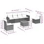 7-piece garden dining set and black synthetic rattan cushions by , Garden sets - Ref: Foro24-3256399, Price: 384,97 €, Discou...