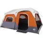 Family tent with LED 9 people quick opening gray orange by , tents - Ref: Foro24-94312, Price: 272,50 €, Discount: %