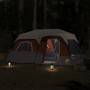 Family tent with LED 9 people quick opening gray orange by , tents - Ref: Foro24-94312, Price: 276,52 €, Discount: %