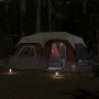 Family tent with LED 9 people quick opening gray orange by , tents - Ref: Foro24-94312, Price: 272,50 €, Discount: %