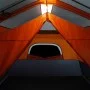 Family tent with LED 9 people quick opening gray orange by , tents - Ref: Foro24-94312, Price: 272,50 €, Discount: %