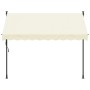 Einziehbare Markise aus cremefarbenem Stoff und Stahl, 250 x 150 cm von , Markisen - Ref: Foro24-368746, Preis: 83,65 €, Raba...