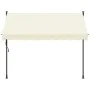 Einziehbare Markise aus cremefarbenem Stoff und Stahl, 250 x 150 cm von , Markisen - Ref: Foro24-368746, Preis: 82,23 €, Raba...