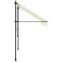 Einziehbare Markise aus cremefarbenem Stoff und Stahl, 250 x 150 cm von , Markisen - Ref: Foro24-368746, Preis: 82,23 €, Raba...