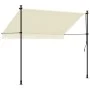 Einziehbare Markise aus cremefarbenem Stoff und Stahl, 250 x 150 cm von , Markisen - Ref: Foro24-368746, Preis: 82,23 €, Raba...