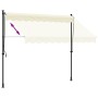 Einziehbare Markise aus cremefarbenem Stoff und Stahl, 250 x 150 cm von , Markisen - Ref: Foro24-368746, Preis: 83,65 €, Raba...
