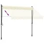 Einziehbare Markise aus cremefarbenem Stoff und Stahl, 250 x 150 cm von , Markisen - Ref: Foro24-368746, Preis: 82,23 €, Raba...